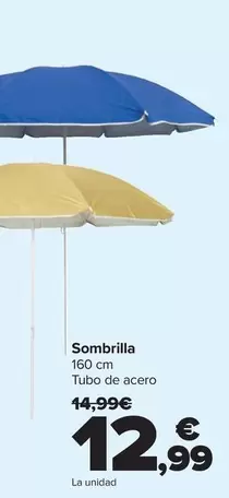 Oferta de Sombrilla por 12,99€ en Carrefour