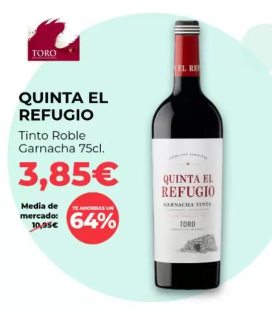 Oferta de Quinta El Refugio - Tinto Roble Garnacha 75cl por 3,85€ en PrimaPrix