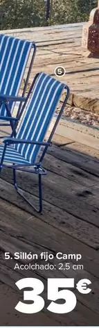 Oferta de Sillón Fijo Camp por 35€ en Carrefour
