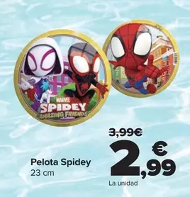 Oferta de Pelota Spidey por 2,99€ en Carrefour