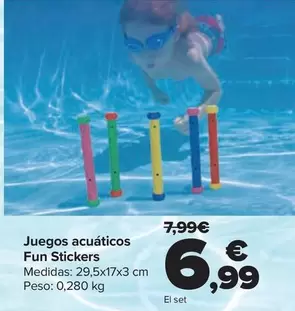 Oferta de Juegos Acuáticos Fun Stickers por 6,99€ en Carrefour