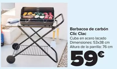 Oferta de Clic Clac - Barbacoa De Carbón  por 59€ en Carrefour