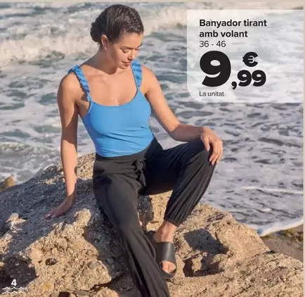 Oferta de Tex - Bañador Tirante  Con Volante  por 9,99€ en Carrefour
