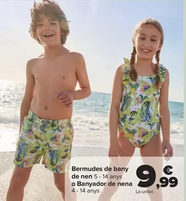 Oferta de Bermuda Baño Niño O Bañador Niña  por 9,99€ en Carrefour