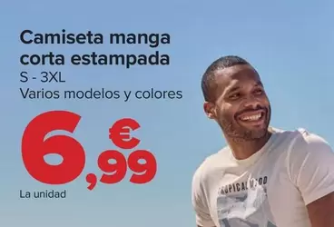 Oferta de Tex - Camiseta Manga Corta Estampada por 6,99€ en Carrefour