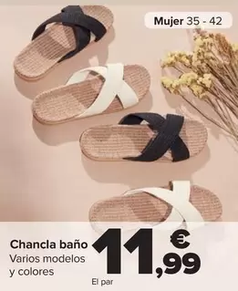 Oferta de Chancla Baño por 11,99€ en Carrefour