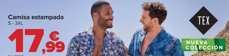 Oferta de Tex - Camisa Estampada por 17,99€ en Carrefour