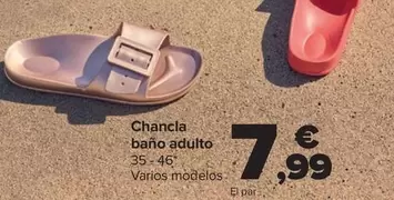 Oferta de Tex - Chancla Baño Adulto por 7,99€ en Carrefour