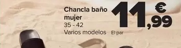 Oferta de Tex - Chancla Baño Mujer por 11,99€ en Carrefour