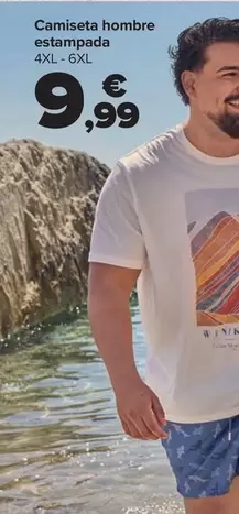 Oferta de TEX - Camiseta Hombre Estampada por 9,99€ en Carrefour