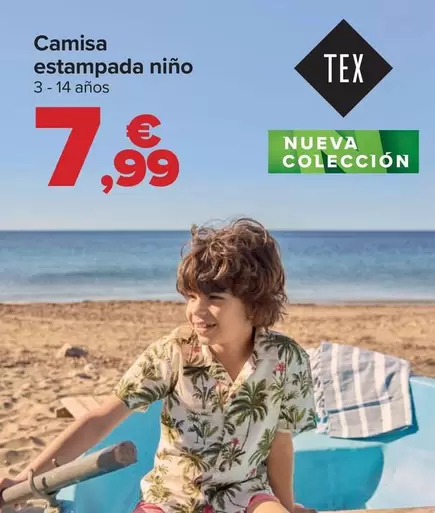 Oferta de Tex - Camisa Estampada Niño por 7,99€ en Carrefour
