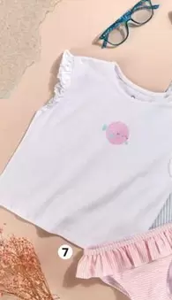 Oferta de Conjunto De Camiseta Sin Mangas Con Culetín Volante Bebé por 9,99€ en Carrefour