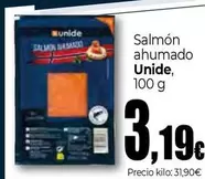 Oferta de Unide - Salmon Ahumado por 3,19€ en Unide Supermercados