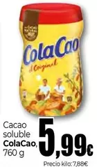 Oferta de Cola Cao - Cacao Soluble por 5,99€ en Unide Supermercados