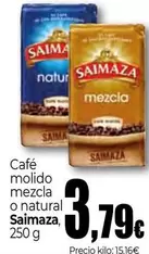 Oferta de Saimaza - Café Molido Mezcla O Natural por 3,79€ en Unide Supermercados