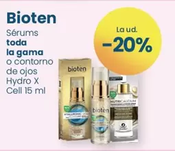Oferta de Sérums Toda La Gama O Contorno De Ojos Hydro X Cell en Clarel