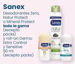 Oferta de Sanex - Desodorantes Zero, Natur Protect O Mineral Protect Toda La Gama en Clarel