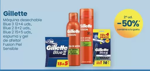 Oferta de Gillette - Maquina Desechable Blue 2 en Clarel