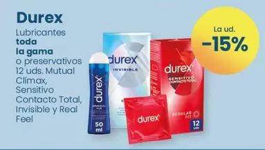 Oferta de Durex - Lubrificantes en Clarel