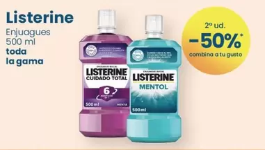 Oferta de Listerine - Enjuagues Toda La Gama en Clarel
