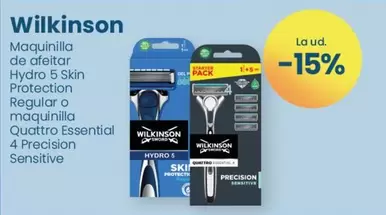 Oferta de Wilkinson - Maquinilla De Afeitar Hydro 5 Skin Protection Regular O Maquinilla Qualtro Essential en Clarel