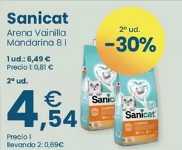 Oferta de Sanicat - Arena Vainilla Mandarina por 6,49€ en Clarel