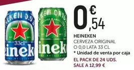 Oferta de Heineken - Cerveza Original por 0,54€ en Comerco Cash & Carry