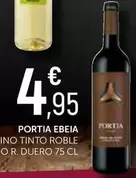 Oferta de Portia Ebeia - Vino Tinto Roble  por 4,95€ en Comerco Cash & Carry