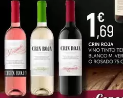Oferta de Crin Roja - Vino Tinto Tempranillo por 1,69€ en Comerco Cash & Carry