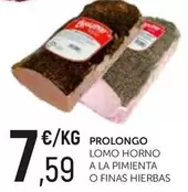 Oferta de Prolongo - Lomo Horno A La Pimienta O Finas Hierbas por 7,59€ en Comerco Cash & Carry
