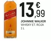 Oferta de Johnnie Walker - Whisky Et. Roja por 13,99€ en Comerco Cash & Carry