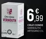 Oferta de Cruz Conde - Vermouth Artesano por 6,99€ en Comerco Cash & Carry