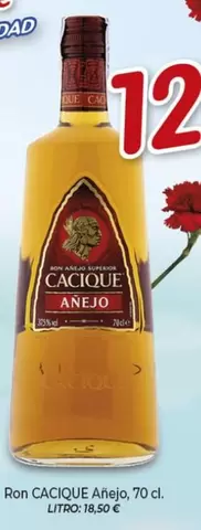 Oferta de Cacique - Ron Añejo por 12,95€ en Alsara Supermercados