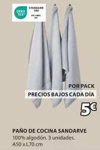 Oferta de Standard - Paño De Cocina Sandarve por 5€ en JYSK