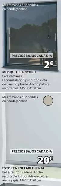Oferta de Mosquitera Nyord por 2€ en JYSK