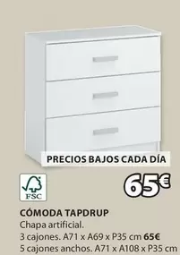 Oferta de Cómoda Tapdrup por 65€ en JYSK