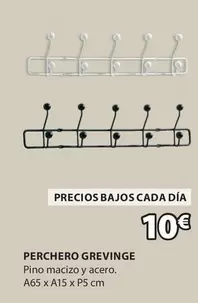 Oferta de Perchero Grevinge por 10€ en JYSK