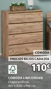 Oferta de Cómoda Limfjorden Chapa Artificial por 110€ en JYSK