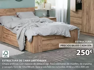 Oferta de Estructura De Cama Limfjorden por 250€ en JYSK