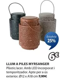 Oferta de Llum A Piles Myrsanger por 6€ en JYSK