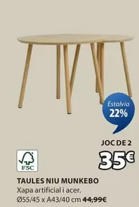 Oferta de Acer - Taules Niu Munkebo por 35€ en JYSK