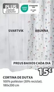 Oferta de Plus - Cortina De Dutxa por 15€ en JYSK