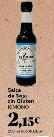 Oferta de Salsa De Soja Sin Gluten por 2,15€ en Gadis