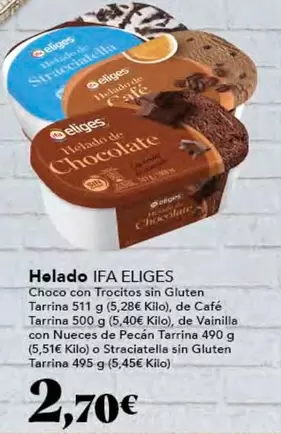 Oferta de Ifa Eliges - Helado por 2,7€ en Gadis