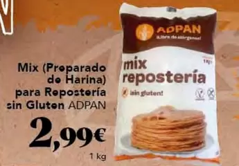 Oferta de Adpan - Mix (preparado De Harina) Para Reposteria Sin Gluten por 2,99€ en Gadis