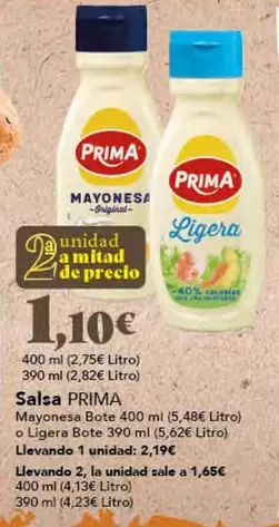 Oferta de Prima - Salsa por 1,1€ en Gadis