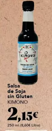 Oferta de Salsa De Soja Sin Gluten por 2,15€ en Gadis
