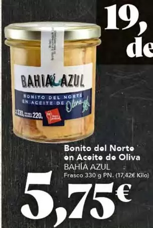 Oferta de Del Norte - Bonito  En Aceite De Oliva por 5,75€ en Gadis