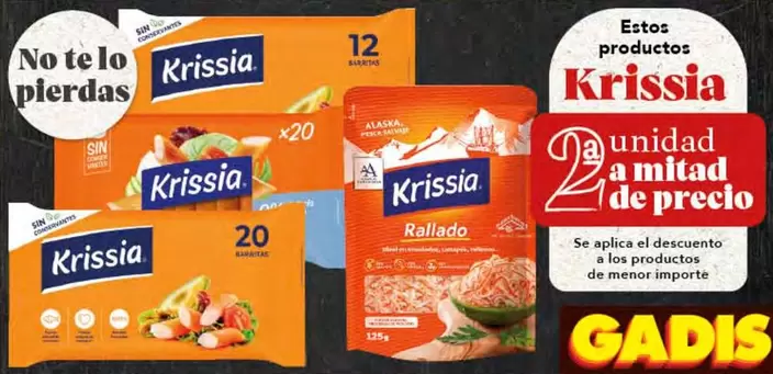 Oferta de Krissia - Estos Productos en Gadis