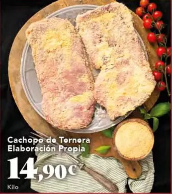 Oferta de Cachopo De Ternera Elaboración Propia por 14,9€ en Gadis